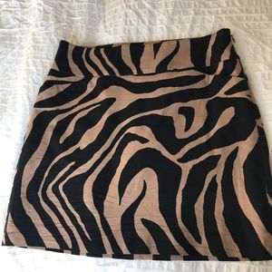Ann Taylor Loft animal print skirt, sz 2